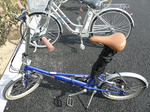 f0501 隣に止まってた折り畳み自転車